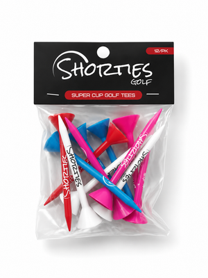 Shorties SuperCup golf tees, 12-pack